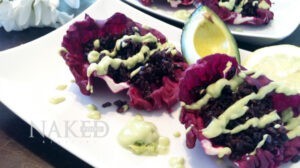 Forbidden Rice Cabbage Tacos - Naked Food Magazine
