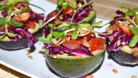 Cabbage Stuffed Avocados