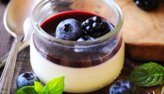 Coconut Panna Cotta With Berries