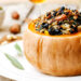 Stuffed Holiday Pumpkin | Holiday Plant-based Vegan Recipes | Naked Food Magazine